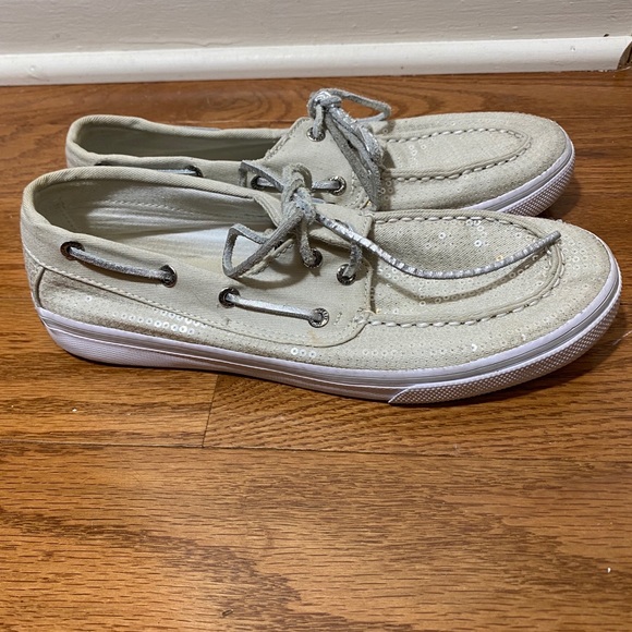 Sperry Sequin Bahama Sneaker (Girl's 5/Women's 7) - Picture 6 of 7